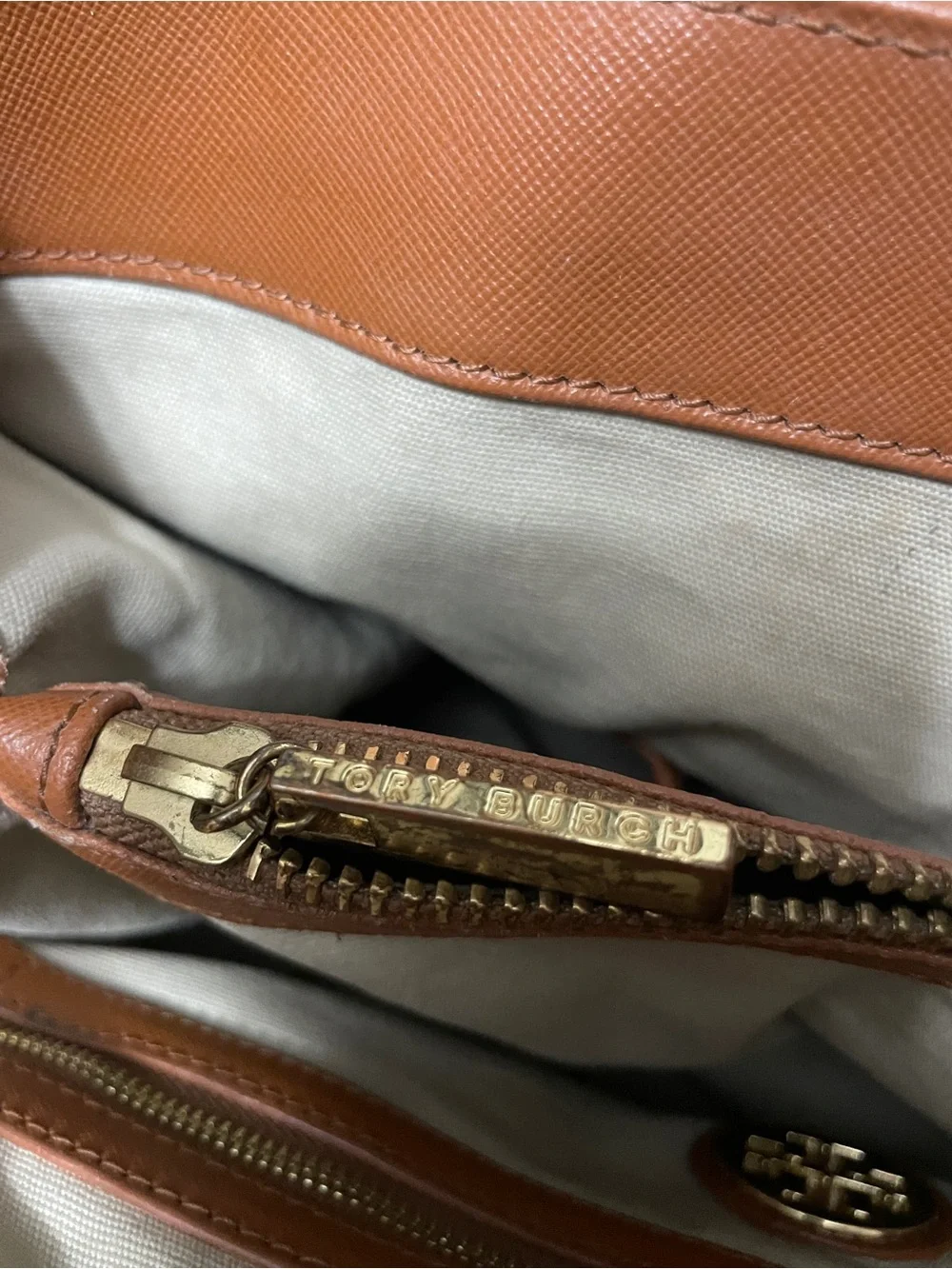 Tory Burch Robinson East West Luggage Saffiano Leather Tote Bag